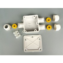 3 방향 플라스틱 방수 외부 전기 배선함 와이어 커넥터 IP68 배선용 배선함, 하얀색