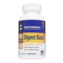 Enzymedica Digest Basic 엔자임 비건 캡슐 90정, 180개(1팩), 답답하지 않은 포장