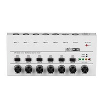 오디오인터페이스 음향 컨트롤러 디지털 믹서 오디오 콘솔 인터페이스 믹싱 4 6 채널 미니 사운드 스테레오 초저잡음 라인 전자 악기 용 usb 전원, mx6-white의 경우