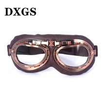 클래식 할리 고글 조종사 보호 고글 오토바이 오프로드 라이딩 안경 현물, 투명 렌즈, 하나