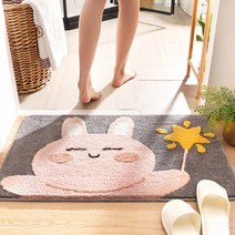 리빙공감 다용도 애니멀 프렌즈 주방 욕실 발매트, 토끼