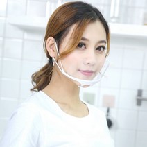 어솜 조리용 투명 주방위생마스크, 1box, 10개입