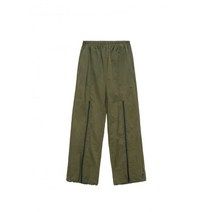 MATIN KIM 마뗑킴 FRONT ZIPPER TROUSER IN KHAKI MK2236PT035M0KH