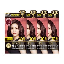 리엔 흑모비책 한방 크림염색제 와인갈색 4개, 단품, 4개입