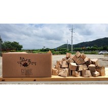 산골참나무장작/조각 장작 18kg/장작/화목용