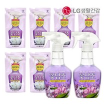 꽃담초 섬유탈취제 자스민 400ml 2개+리필 320ml 6개, 단품