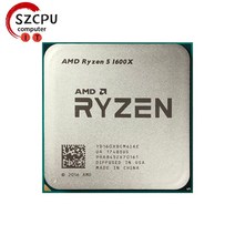 AMD Ryzen 5 1600X R5 3.6GHz 중고 게이밍 Zen 0.014 6 코어 12 스레드 CPU 프로세서 95W L3 16M YD160XBCM6IAE 소켓 AM4