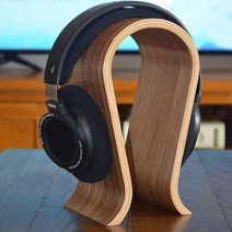 ALWUP 우드 헤드폰 스탠드 게임용 헤드셋 홀더, Wooden