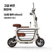 스쿠터 전기스쿠터 전동스쿠터 오토바이 클래식 출퇴근용 배달용 전기오토바이 소형 미니바이크, E. 13Ah 리튬 배터리 약 65km