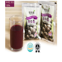 함초롬 순수 100% 천연 과일즙[100ml]포도즙 50팩, 150개, 100ml