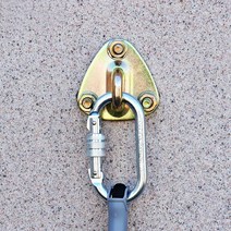 로프 벽고정 샌드백 플라잉 요가 천정 밧줄 걸이 고정 설치 강철 삼각 삼구 카라비너 고리 브라켓 장비