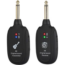 UHF Guitar Wireless System Transmitter Receiver Built-in Rechargeable wireless guitar transmitter, 상세페이지참조, 07-V1-78308