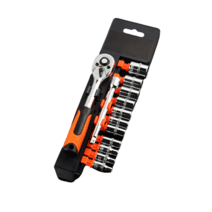 카고플랜 스패너 소켓렌치 세트, 1/4 13PCS