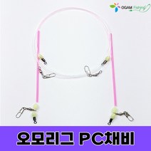 오감피싱 한치 갑오징어 오징어 오모리그 오모리 리그 채비 유동 PC자작, 오모리그채비(2개입)