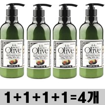 (500ml x 4개)-아임세레느 올리브 헤어젤 메모리 실키 왁스젤 (왁스+젤)