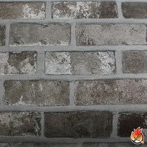 현대시트 방염 인테리어필름 파벽돌 그레이 레드 브라운 시트지, FLW357 : 61 X 100cm