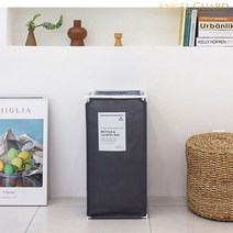 엔젤가드 엣지 가정용 분리수거함 재활용 쓰레기통 1단, 1개, 40L 블랙 1단