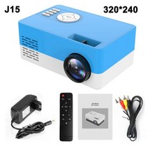 가정용 미니빔 빔 빔프로젝터 휴대용 Salange 미니 프로젝터 J15 Pro 480*360 픽셀 1080P HDMI USB 비머 홈 미디어 플레이어 선물 PK YG300, J15 Blue_영국 플러그, 03 J15 Blue_04 영국 플러그