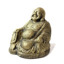 금색 포대화상 돌 조각상(16cm) 붓다 달마 조형물 인테리어소품 석재조각상 웃는 부처님 포토존 공원조성