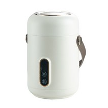샤브샤브 전기 냄비 600ml 전기 스튜 냄비 끓는 주전자 미니 건강 보존 수프 죽 슬로우 쿠커 요리 보일러, 01 white_03 AU