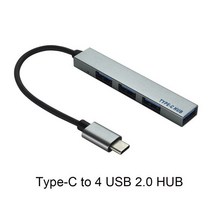 USB 타입 C 허브 3.0 c형 허브-HDMI 어댑터 4K 썬더볼트 5 (TF SD 리더 슬롯 포함) PD MacBook Pro/Air, 02 4 in 1