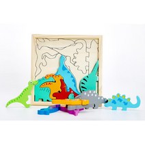 3살 남아 감각발달 원목교구 공룡그림 퍼즐 애기 아이선물 나무 우드 아기 교육완구