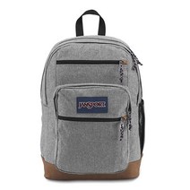 JanSport 대학생 청소년을 위한 멋진 학생 백팩 15인치 노트북 슬리브 가을 태피스트리 - 2개의 칸이 있는 대형 컴퓨터 가방 배낭 인체 공학적 스트랩 - 남성 및 여, One Size, Grey Letterman