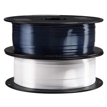 샤인 브론즈 1.75mm PLA 3D 프린터 필라멘트 메탈릭 브론즈 샤이니 3D 프린팅 소재 1KG 스풀 TTYT3D, White/Black