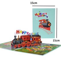 원카드 포커 용 핸드메이드 팝업 아내 남편 베이비 샤워 3D 인사말 생일 선물, 18 birthday card