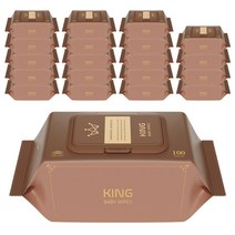 킹 프리미엄 저자극 엠보싱 아기물티슈 캡형 20팩 100매