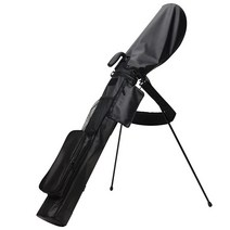Craftsman Golf 스탠드가 경량 휴대용 선데이 백 드라이빙 레인지에 파 3 코스(스파이더가 블랙), Black