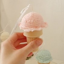 [바보사랑] 소르베 아이스크림 캔들, 색상:민트 / 향:망고만다린