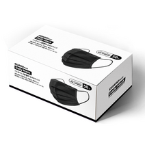 제로가드 가드플러스 국산 일회용 덴탈 마스크, 50매입, 1개, 블랙