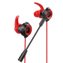 게이밍헤드셋 무선 레이져 헤드셋 추천 3.5mm 유선 음악 게임용 헤드셋 마이크 포함 슈퍼 베이스 소음 감, 01 red