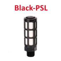 방화댐퍼 pvc배관자재 황동 머플러 BSL 남성 스레드 공기 배기 무소음 공압 소음기 BSLM 솔레노이드 밸브 PSLL 용, Black PSL_1 inch