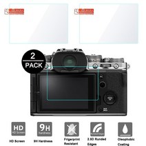 배터리 카메라용 밧데리 2Pack 후지 Fujifilm X-T4 X-T30 X-100V 두께 2.5D HD 지우기 유리 스크린 프로텍, 01 X-T4