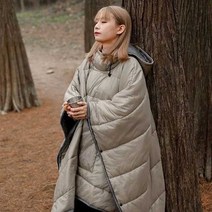 캠핑침낭 입는 망토 패딩 이불 저녁 야간 비박, C