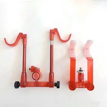 낚시 좌대 거치대 민물 조정 가능한 이중 낚싯대 홀더 브래킷 지지 랙 도구 스탠드 액세서리, 01 빨간