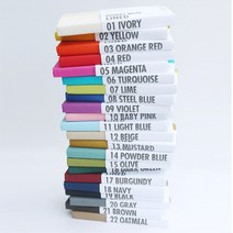 이노웍스 패브릭 노트 라인드 맥시 포켓 수첩 다이어리 유선 양장 제본 22컬러, 6.터쿼이즈