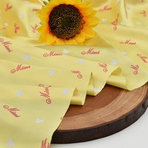 30수 샤틴 공단 원단 다후다 안감 천 미미, 옐로（가1）