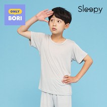슬리피헤드 주니어 주니어 시원한 5부 쿨내의 그레이솔리드