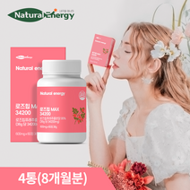 내추럴에너지 로즈힙 퓨레 추출물 MAX 34200, 60정 x 4개