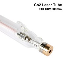 레이저 커팅기 라벨 프린터 조각기HAOJIAYI T40 Co2 레이저 튜브 전력 길이 800mm 직경. 조각 및 절단기 용, 한개옵션0
