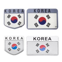 [피트인] 태극기 스티커 엠블럼 국기 KOREA 대한민국 반사 데칼, 선택2번반사각형