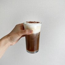 모노 아인슈페너잔 아이스커피잔 강화유리컵 280ml 6P, 모노 M(280ml), 6개