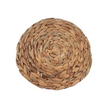 JK 핸드메이드 커피 접시 냄비받침 주전자 컵 시루미 왕골매트 20cm(소), 1개, 브라운