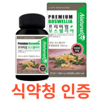 네추럴라이즈 프리미엄 보스웰리아 식약처 식약청 인정 인증 해썹 haccp 인도 유향나무 식물성 원료 테르페노이드 아연 비타민D 마그네슘 리모넨 셀레늄 판톤텐산 추출분말, 60정X13개