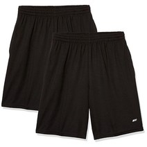 Amazon Essentials 남성용 퍼포먼스 테크 루즈핏 반바지 2개 팩 버건디/네이비 XXL