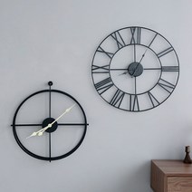 마켓비 COMETY 와이어 벽시계 블랙, B타입