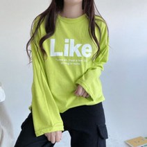 남자 루즈핏 라이크 나염 커플 라운드 긴팔티셔츠 4컬러